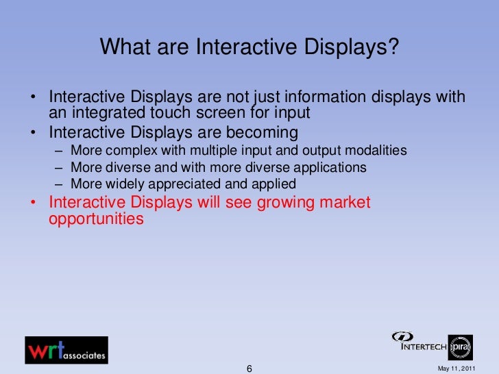Interactive Display Market: Global Industry Analysis and Forecast 2015 - 2021